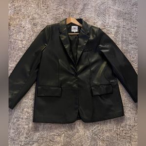 Zara leather jacket